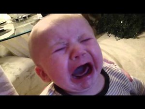 Baby scared of lion sounds