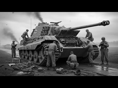 Captured King Tiger Tank Fails Before Battle – American Crews Shocked!