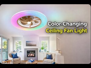 Smart Ceiling Fan Review: RGB Lighting, Voice Control & Ultra-Quiet Cooling 22” - HUMHOLD