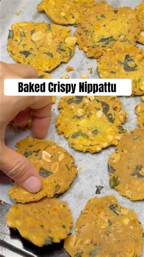 Nippattu Recipe | Healthy & Crispy Tea-Time Snack | how to make Baked Nippattu | Thattai Recipe