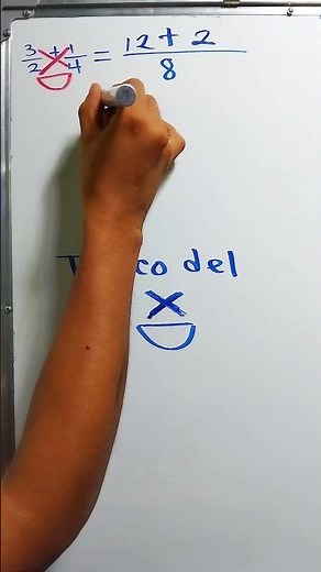 😄 El truco de la carita feliz para sumar fracciones fácil y rápido