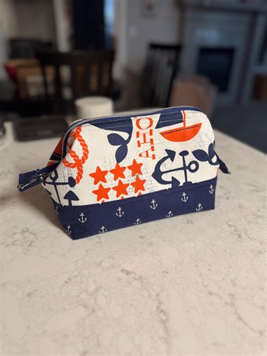 Handmade Zipper Bag With Water-resistant Lining - Etsy