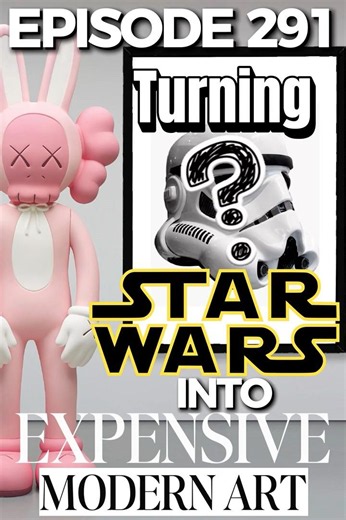 Making STARWARS into expensive modern art #starwars #art #stormtrooper