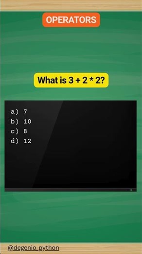 python quiz on operators 5.Math challenge!