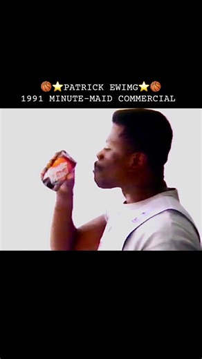 1991 Patrick Ewing Minute Maid Commercial 🏀📺⭐️ #1991 #nba #knicks #retro #basketball