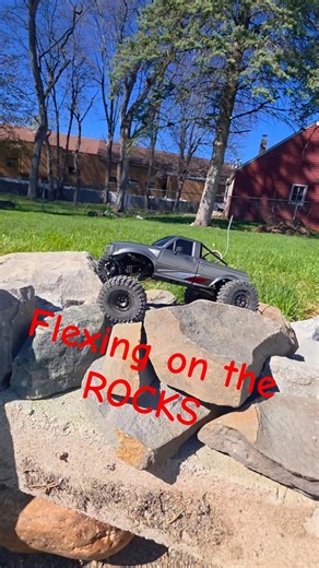 #trx4m #injora IR60 on the back yard rock course #microcrawler