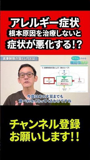 【医師が解説】アレルギー症状根本原因を治療しないと症状が悪化する！？ #機能性医学 #不調 #リーキーガット症候群 ＃遅延型アレルギー #腸内環境 #体質改善 #腸活
