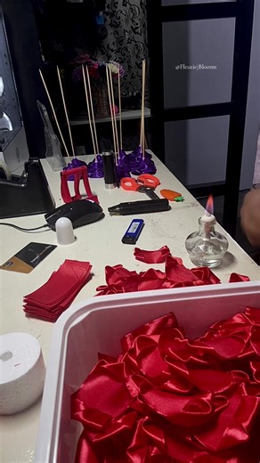 DIY Ribbon Flower Bouquet Tutorial