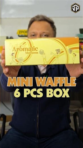 Mini Waffle Box for 6 Pieces | Custom Printed Waffle Packaging Box #wafflepackaging #packagingideas