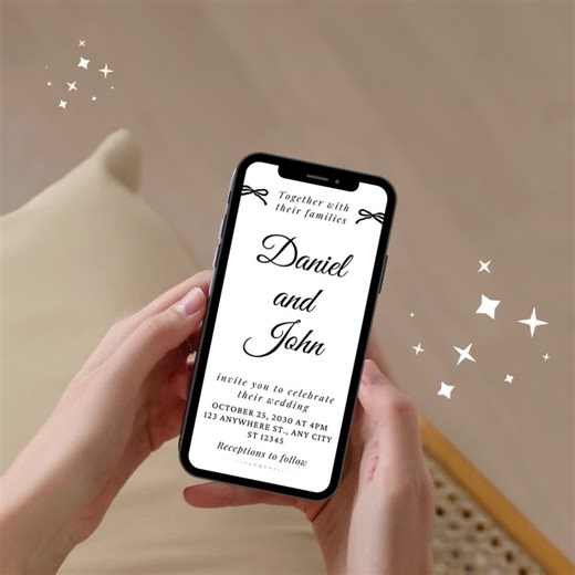English & Spanish Wedding Invitation: Editable Bilingual Wedding Invitation, Canva Template, Printable Wedding Invite - Etsy