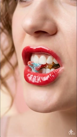 🍬 Giant Gummy Bear ASMR | Super Satisfying Candy Chewing 👄✨