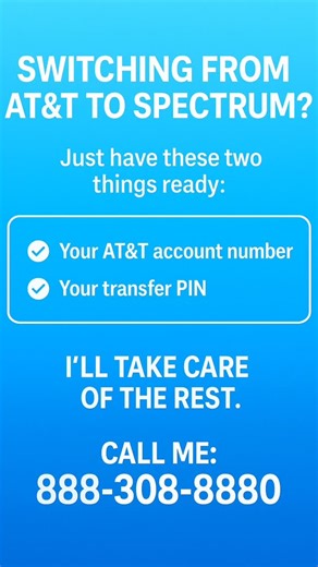 INTERNET 4 RENTERS on Instagram: "SWITCHING YOUR AT&T MOBILE LINES TO SPECTRUM TO SAVE MONEY Switching your AT&T mobile lines to Spectrum can help you lower your monthly bill, simplify your services, and take advantage of promotions that most customers never hear about. Many AT&T customers don’t realize how easy it is to transfer their line, and Spectrum often provides stronger savings—especially when combining Internet and mobile. If you’re paying too much with AT&T or simply want a smoother se