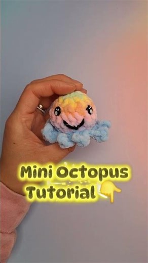 How Crochet a Mini Octopus for Beginners | Easy Crochet Keychain Tutorial #crochetoctopus