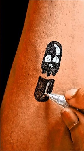 💀 Mini Skull Tattoo Design 🔥 | Simple But Dangerous Look #shots #tattoo #shotsviral