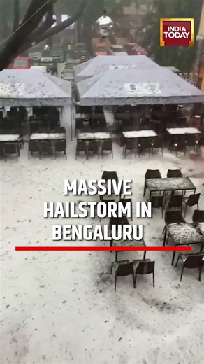 Bengaluru: Heavy Rain & Hail Hit Bengaluru | Viral Weather Video #bangaluru #weather