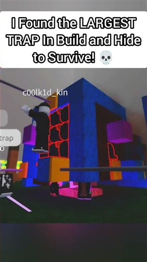Roblox Build and Hide to Survive But THE LARGEST TRAP... 💀 #roblox #robloxbuildandhidetosurvive