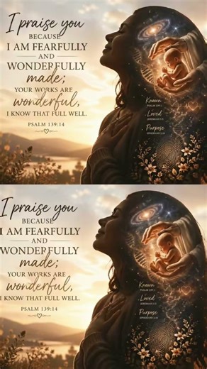Wonderfully made on purpose, not by accident—you are God’s intentional masterpiece.