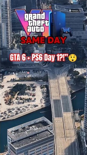 GTA 6 Launching SAME DAY as PS6?! 😱 #gta6 #gta #gta6update