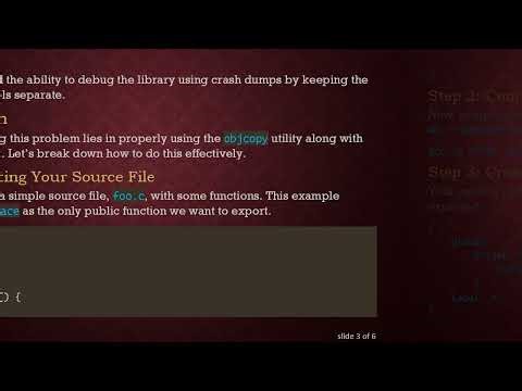 Can GCC Version Script Include Debug Symbols?
