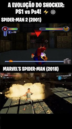 18 ANOS de diferença! A evolução do Shocker no Spider-Man 🎮🕸️#shorts #spiderman #games
