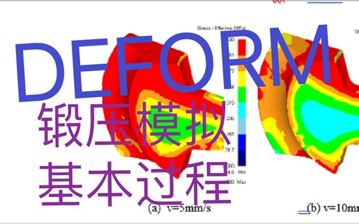 【DEFORM-2D/3D金属塑性成形视频教程】项目1：锻压模拟基本过程