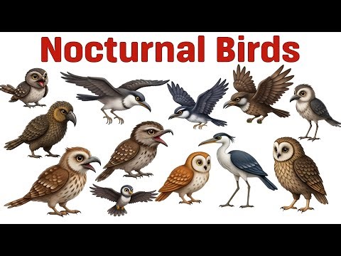 Top 10 Nocturnal Birds 🦉 | Amazing Birds That Come Alive at Night #nocturnalbirds #birdwatching