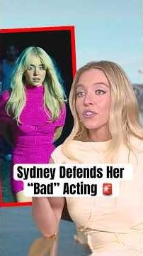 Sydney Defends Her "Bad" Acting #shorts #sydneysweeney #euphoria