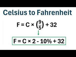 How to Convert Celsius to Fahrenheit (EASY TRICK)