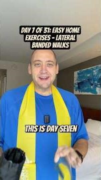 Day 7 of 31 at-home workouts: lateral band walk for glutes, strong hips, and a better butt. #fatloss