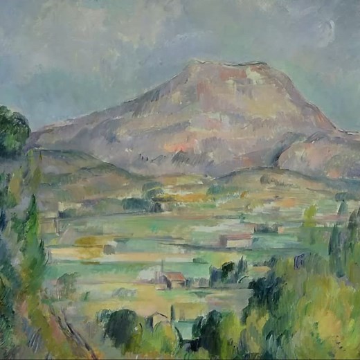 Mont Sainte-Victoire seen from Bellevue is a landscape painting dating from around 1886, by the French artist Paul Cézanne. The subject of the painting is the Montagne Sainte-Victoire in Provence in southern France. #Landscape, #painting, #pastoral,#cézanne,@artpeople_gallery , #artpeoplegallery, #inspire,#art, #Impressionism, #Post-Impressionism, #Cubism, #Modern art | Art People Gallery