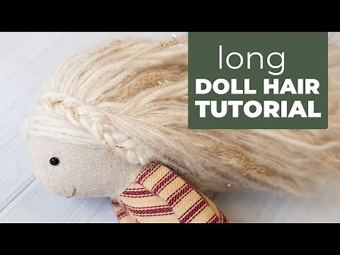 How to Sew Yarn Hair on a Doll