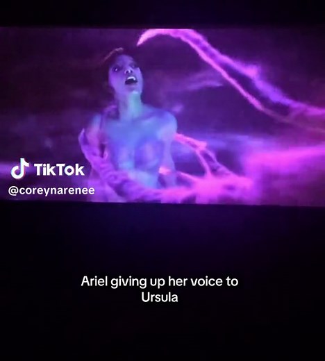 Ariel Giving Up Her Voice to Ursula