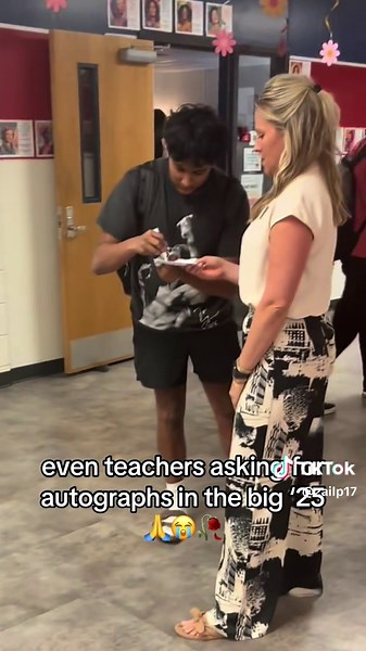 Autograph Signing Experience with Students