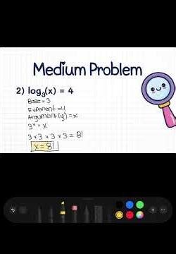 Solving Basic Logarithmic Equations - Problems 📚