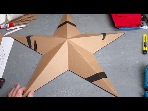 Easy Cardboard Stars - Patterns Available - Perfect Geometry