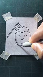 Easy teeth drawing | All About Art