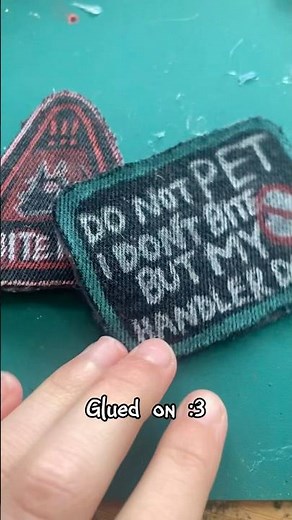 Making patches for my ESSA’s vest (tut?)