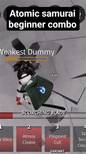 Atomic samurai beginner combo