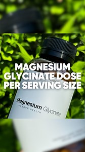 Magnesium glycinate supplements are absorbed best when we take smaller doses, more frequently … compared to when we take one large dose. So when comparing magnesium glycinate supplements from different brands, it’s best to find a supplement that has between 70 - 110mg of elemental magnesium per serving size. Which most of the time is easier to find in magnesium glycinate supplements in capsule or powder form, over hard tablets. This way, you can supplement at different times whilst staying in re