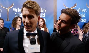 兰斯2018年美国编剧工会颁奖典礼红毯采访，戴利化身盯夫狂魔！