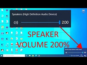 #INCREASE SPEAKER VOLUME 200% WINDOWS LAPTOP OR PC