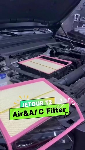 JETOUR T2 Air & AC Filter Installation Guide