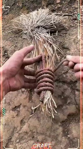 Skills & Process of Binding Broom with Rope