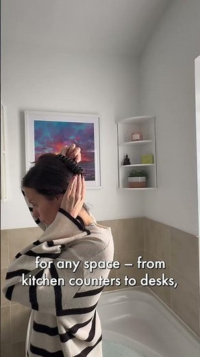 How to create extra bathroom storage with a shelf 💡– Vonhaus #bathroomfurniture #bathroomstorage