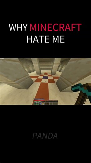 why minecraft always hates me #minecraft # viral #gaming #sad #mojang #hate #panda #minecraftmemes