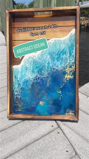 Resin Art Serving Tray Tutorial