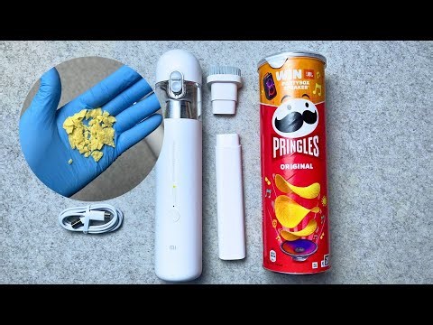 Is this handheld mini vacuum from Xiaomi worth the hype? Unboxing & How to use with Pringles crumbs