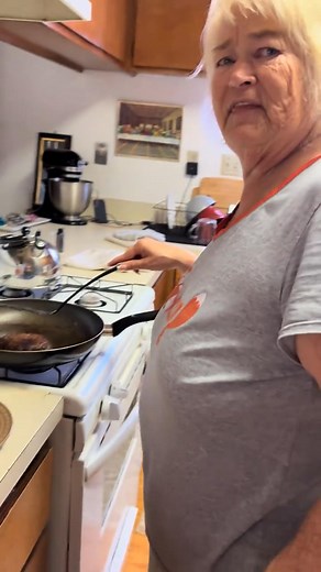 Mom cooking hamburgers #grandma #fyp #prank #cooking | Shenanigans By TT Boots