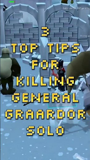 3 Top Tips For Killing General Graardor solo ⚔️ #oldschoolrunescape #osrs #godwars #runescape