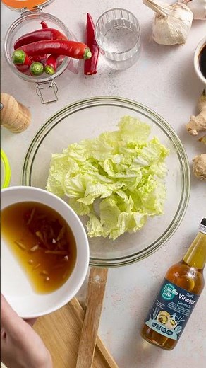 How to make kimchi with a pickle press (quick method)